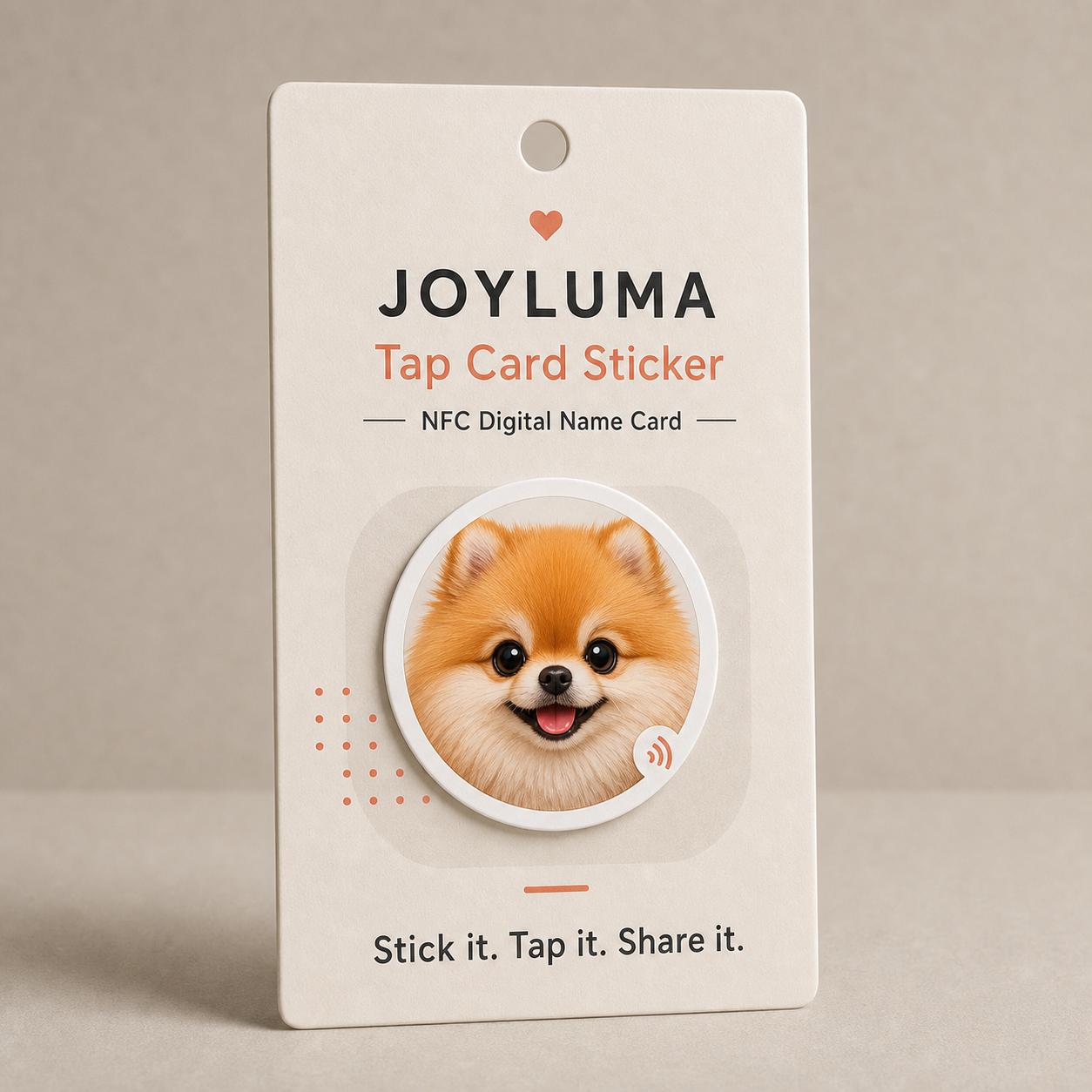Fluffy Pup sticker design